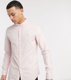 Brewer slim fit oxford shirt in pink