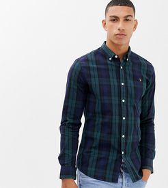 check shirt in navy Exclusive at ASOS