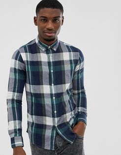 Talib check shirt in green