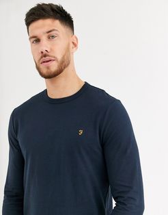 Worth long sleeve t-shirt in navy