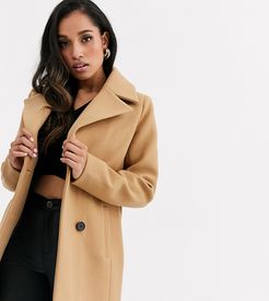 smart double breasted coat-Neutral