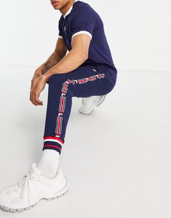 danube taping tapered sweatpants in navy