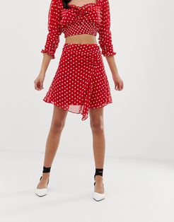 blossom skirt-Red