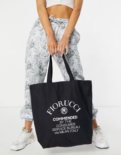 Commended logo shopper bag in navy