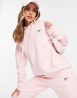 coordinating Icon angels hoodie in dusty pink