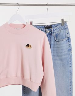icon angels sweat in pale pink