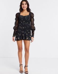 dixon mini dress-Black