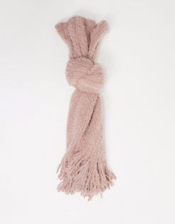 Whisper fringe scarf-Brown