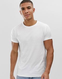 crew neck t-shirt-White