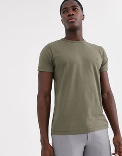 crew neck t-shirt-Green