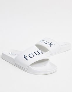 FCUK sliders-White