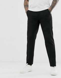 Slim Fit Pants-Black