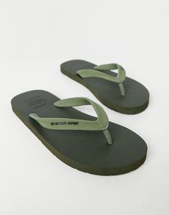 carnic flip flops-Green
