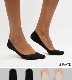 4 pack footsie socks-Multi