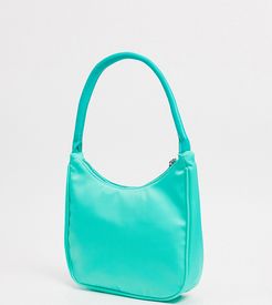 Exclusive 90s shoulder bag in sage green nylon