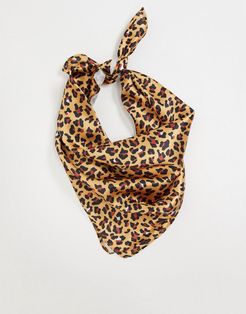 Exclusive bandana in leopard print-Multi