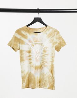 oversized in tie-dye with logo in multi