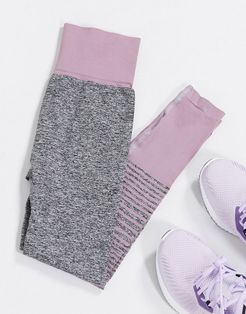 seamless leggings in purple ombre