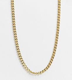 chunky chain necklace in gold plate