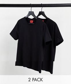 2 pack t-shirts in black