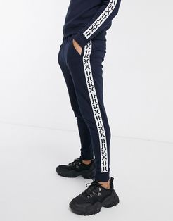 Daky taped sweatpants in navy