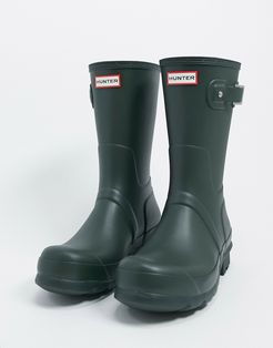 original short wellington boots in green