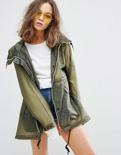 original raincoat in olive-Green