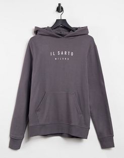 logo oth hoodie in gray-Grey