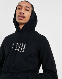 triple logo oth hoodie in black