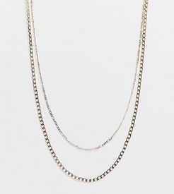 necklace multirow layering set in gold plate