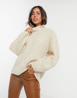 Sannia wool blend sweater in cream