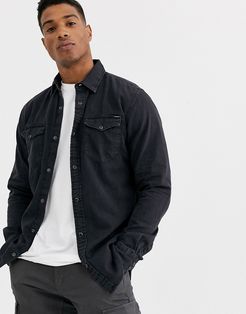 Essentials denim shirt in black