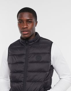 Essentials puffer vest in black