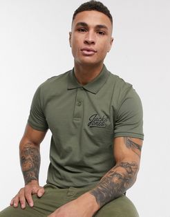 essentials slim fit logo polo-Green