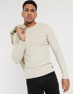 Essentials sweater in oatmeal-Grey