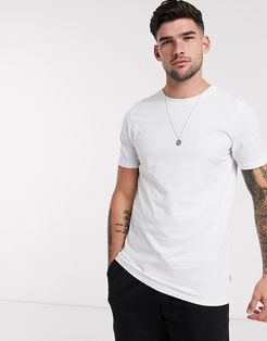 Essentials t-shirt in organic cotton with crew neck in white