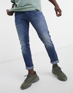 Intelligence Tim jeans in regular slim fit mid blue