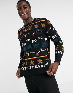 Originals Christmas sweater in black