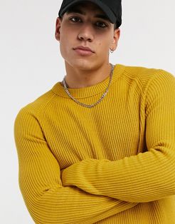 Originals sweater with texture in yellow