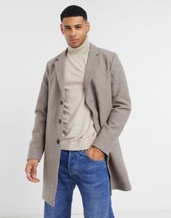 Premium overcoat in beige