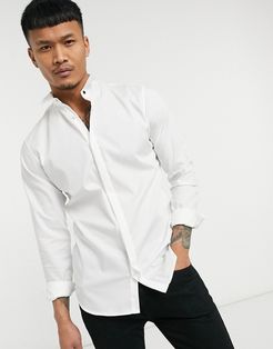 Premium tuxedo shirt in white