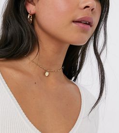 exclusive sterling silver gold plated ball choker necklace with circle pendant