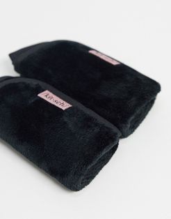 Microfiber Make Up Removing Towels - Black-No color