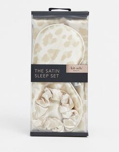 Satin Sleep Set - Leopard-No color