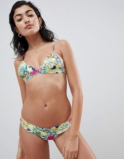 Wild Flower Cheeky Bikini Bottom-Multi