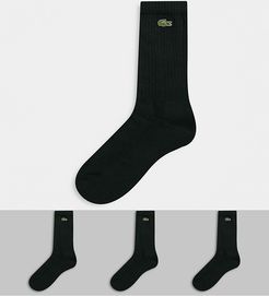3 pack socks in black