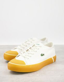 Gripshot flatform gumsole sneakers in white