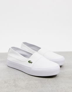 marcie slip on sneakers in white navy
