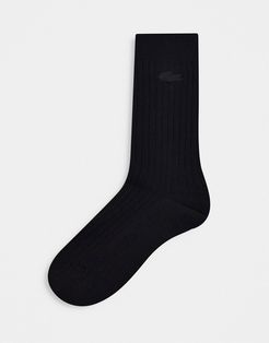 plain socks in black