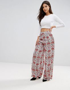 Hazey Print Pants-Multi